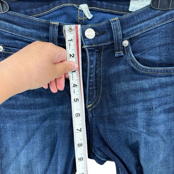 Rag & Bone Low rise skinny jeans in dark blue women’s size 26 - Picture 8 of 10